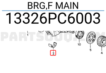 Honda 13326PC6003 BRG,F MAIN
