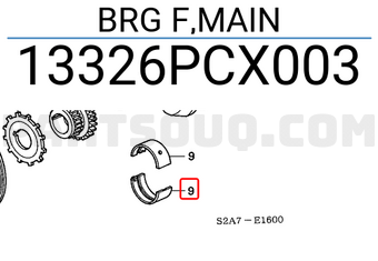 Honda 13326PCX003 BRG F,MAIN