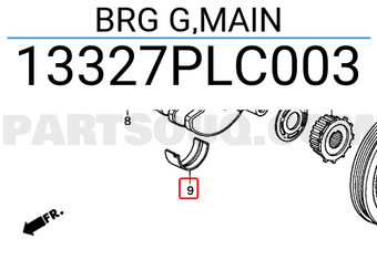 Honda 13327PLC003 BRG G,MAIN
