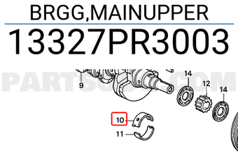 Honda 13327PR3003 BRGG,MAINUPPER