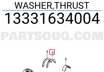 Honda 13331634004 WASHER,THRUST