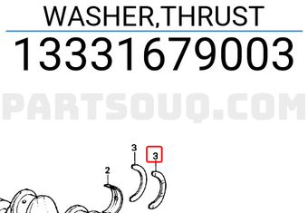 Honda 13331679003 WASHER,THRUST