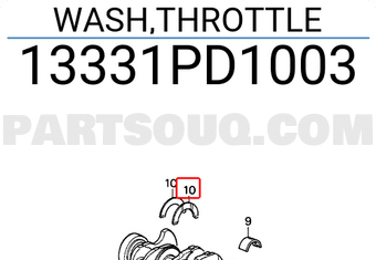 Honda 13331PD1003 WASH,THROTTLE