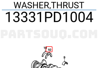 Honda 13331PD1004 WASHER,THRUST