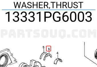Honda 13331PG6003 WASHER,THRUST