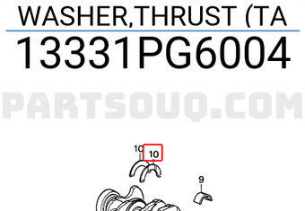 Honda 13331PG6004 WASHER,THRUST (TA