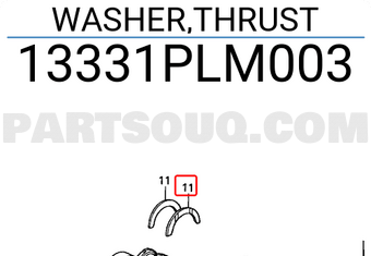 Honda 13331PLM003 WASHER,THRUST