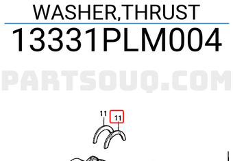 Honda 13331PLM004 WASHER,THRUST