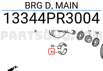 Honda 13344PR3004 BRG D, MAIN
