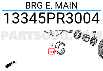 Honda 13345PR3004 BRG E, MAIN