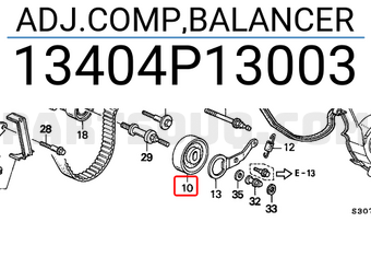 Honda 13404P13003 ADJ.COMP,BALANCER