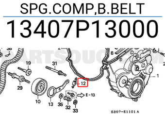 Honda 13407P13000 SPG.COMP,B.BELT