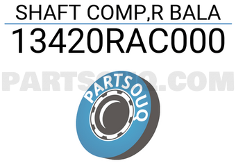 Honda 13420RAC000 SHAFT COMP,R BALA