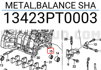 Honda 13423PT0003 METAL,BALANCE SHA