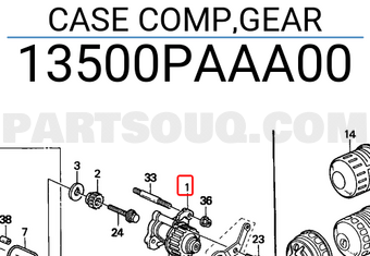 Honda 13500PAAA00 CASE COMP,GEAR