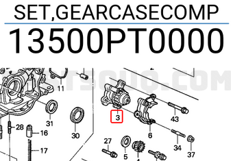 Honda 13500PT0000 SET,GEARCASECOMP