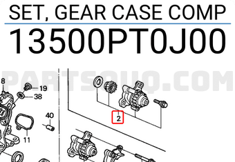 Honda 13500PT0J00 SET, GEAR CASE COMP