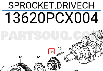 Honda 13620PCX004 SPROCKET,DRIVECH