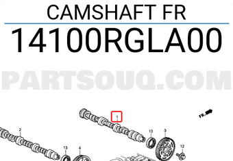 Honda 14100RGLA00 CAMSHAFT FR