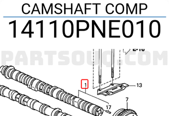 Honda 14110PNE010 CAMSHAFT COMP