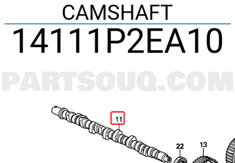 Honda 14111P2EA10 CAMSHAFT