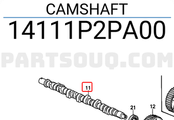 Honda 14111P2PA00 CAMSHAFT