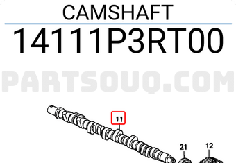 Honda 14111P3RT00 CAMSHAFT