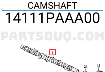 Honda 14111PAAA00 CAMSHAFT