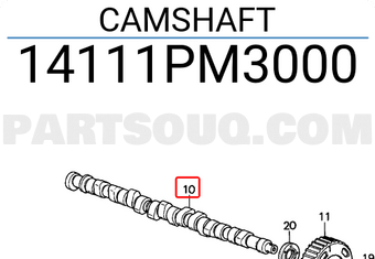 Honda 14111PM3000 CAMSHAFT