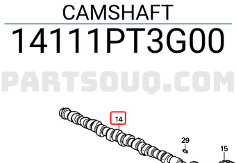 Honda 14111PT3G00 CAMSHAFT