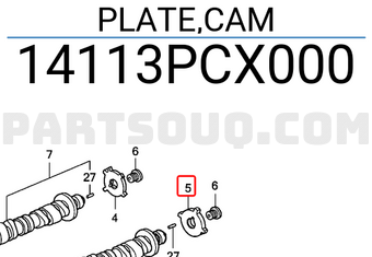 Honda 14113PCX000 PLATE,CAM