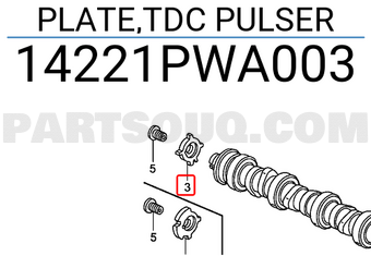 Honda 14221PWA003 PLATE,TDC PULSER