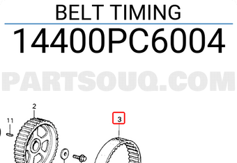 Honda 14400PC6004 BELT TIMING