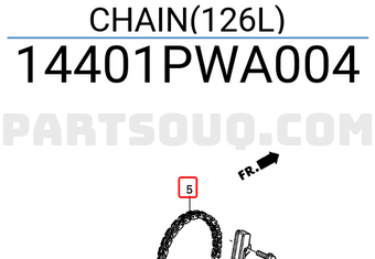 Honda 14401PWA004 CHAIN(126L)