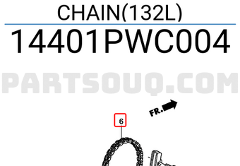 Honda 14401PWC004 CHAIN(132L)