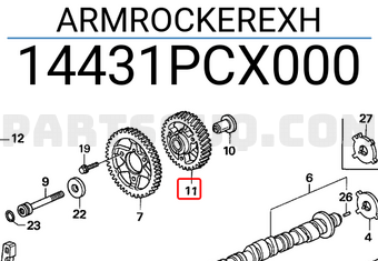 Honda 14431PCX000 ARMROCKEREXH