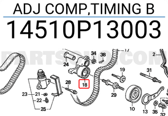 Honda 14510P13003 ADJ COMP,TIMING B