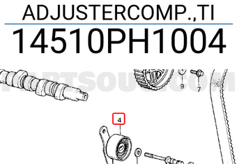 Honda 14510PH1004 ADJUSTERCOMP.,TI