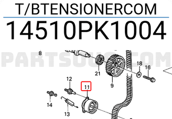 Honda 14510PK1004 T/BTENSIONERCOM
