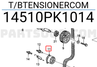 Honda 14510PK1014 T/BTENSIONERCOM