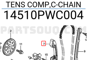 Honda 14510PWC004 TENS COMP,C-CHAIN