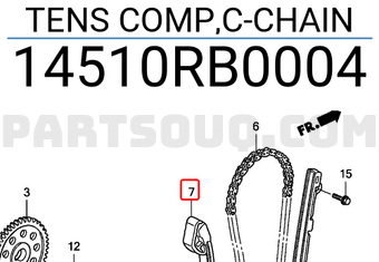 Honda 14510RB0004 TENS COMP,C-CHAIN
