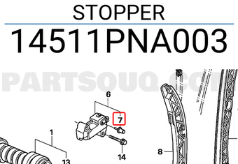 Honda 14511PNA003 STOPPER