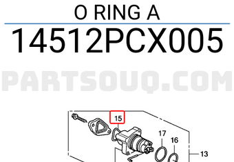 Honda 14512PCX005 O RING A