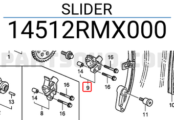 Honda 14512RMX000 SLIDER