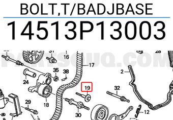 Honda 14513P13003 BOLT,T/BADJBASE