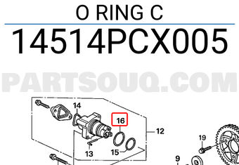 Honda 14514PCX005 O RING C