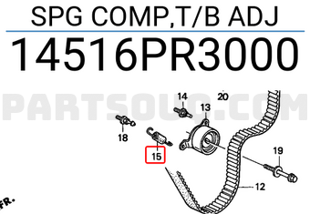 Honda 14516PR3000 SPG COMP,T/B ADJ