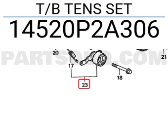 Honda 14520P2A306 T/B TENS SET