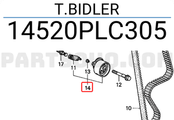 Honda 14520PLC305 T.BIDLER